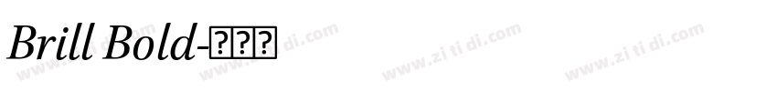 Brill Bold字体转换